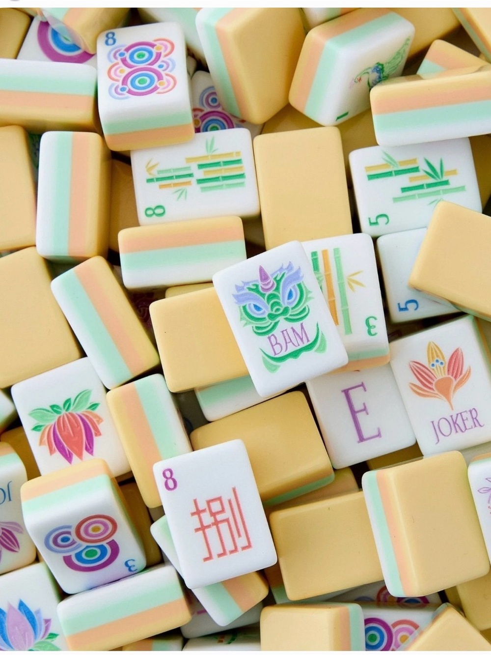 American Mahjong set Butter Yellow 160 pieces